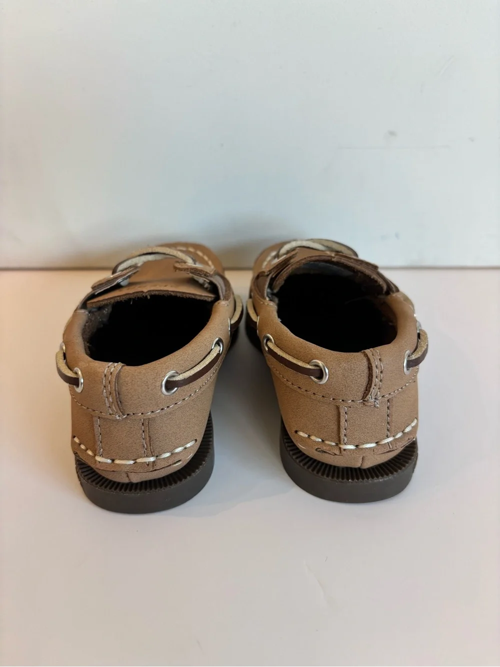 Sperry Kids Authentic 2-Eye Nubuck Boat Shoe, Baby size 4 in Chestnut